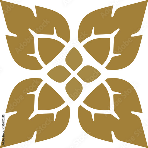 Fotografie Thai Art traditional asian luxury line art, Decorative, lai Thai Pattern flat Il