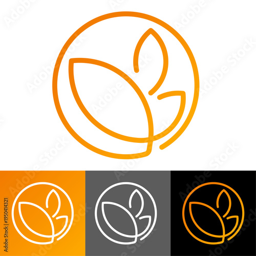 logo paysagiste jardinier paysage agriculture agriculteur céréales bio biologique