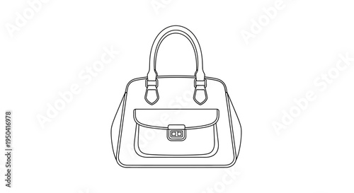 Elegant Handbag with Structured Design.