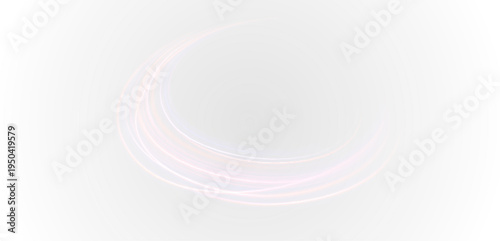 Abstract holographic circle with glowing edges and soft neon light. Particles shimmer around creating motion. Ideal for digital sci-fi compositions.