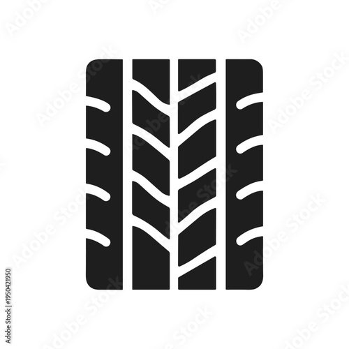 Car Tire Icon, automotive, vehicle, solid black icon vector illustration