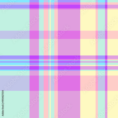 Network texture pattern seamless, primary background textile vector. Ornament plaid tartan check fabric in light and purple colors.
