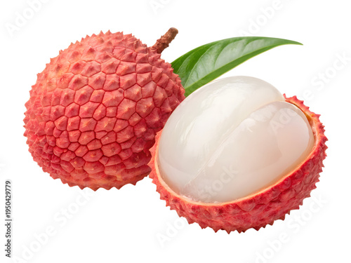 lychee isolated on white background