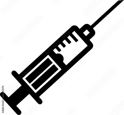 Syringe silhouette vector illustration