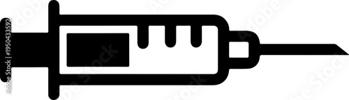 Syringe silhouette vector illustration