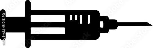 Syringe silhouette vector illustration