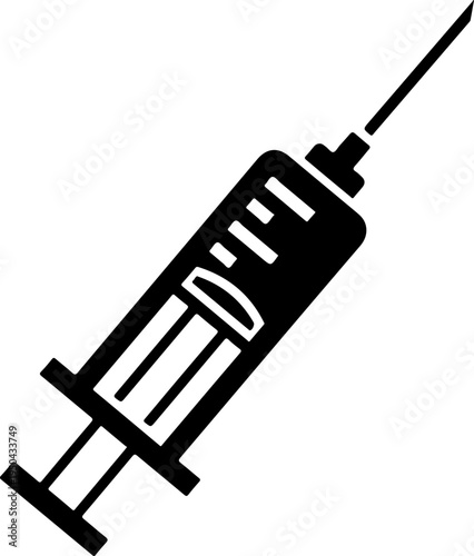 Syringe silhouette vector illustration