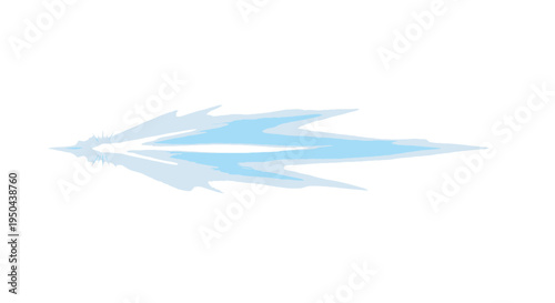 Light blue abstract shapes move swiftly across the screen smoothly