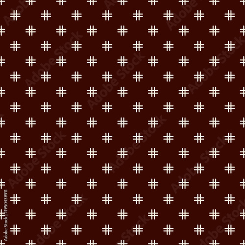 Seamless surface pattern with strokes. Repeated broken horizontal lines. Dashes motif. Simple geometric ornament. Hatched minimalist wallpaper. Modern abstract background with stitches. Vector