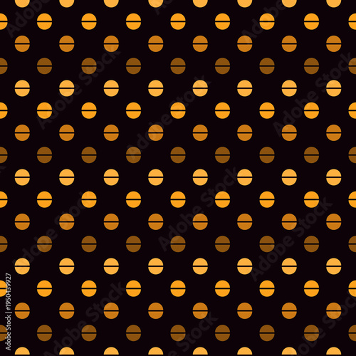 Mini circle seamless pattern. Classic geometric surface print. Repeated polka dot motif ornament. Simple geo dotted ornamental background. Modern minimal design texture. Vector abstract wallpaper