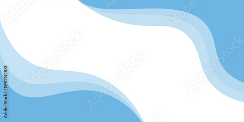 Ilustrasi vektor konsep latar belakang gelombang abstrak biru modern