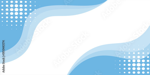 Ilustrasi vektor konsep latar belakang gelombang abstrak biru modern