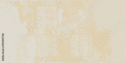 Abstract sketch of a building facade with textured light beige tones