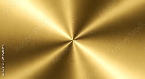 Abstract golden metallic radial gradient texture background