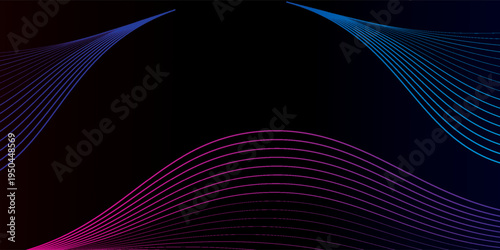 Abstract background with flowing lines. Dynamic waves. Vector illustration.