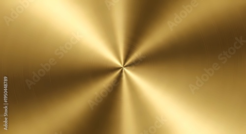 Abstract golden metallic radial gradient texture background