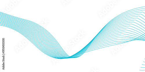 Abstract vibrant gradient line background vector. Futuristic style wall art with line distortion, wave, curved lines, color. Modern wallpaper design for business, technology, website, backdrop.
