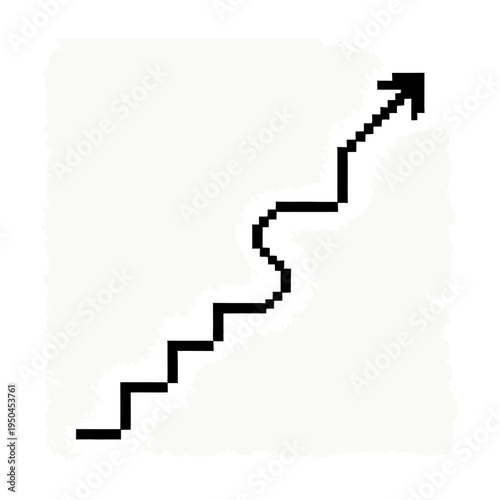 Wallpaper Mural Vector of a staircase leading upward Torontodigital.ca