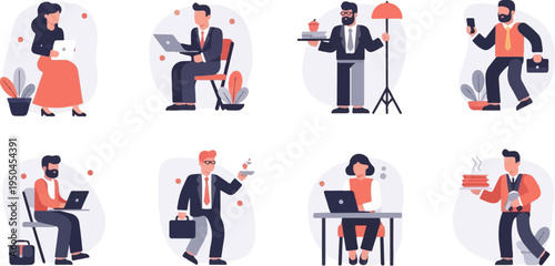 Diverse individuals engaged in various professional activities and leisure pursuits (1)