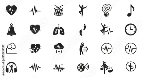  Vector Icons Set of Medical Icon Set Focused on Healthcare Symbols.