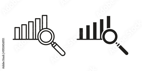 Analisys icon. Simple linear element illustration. Thin stroke sign can be used for web, mobile and UI.