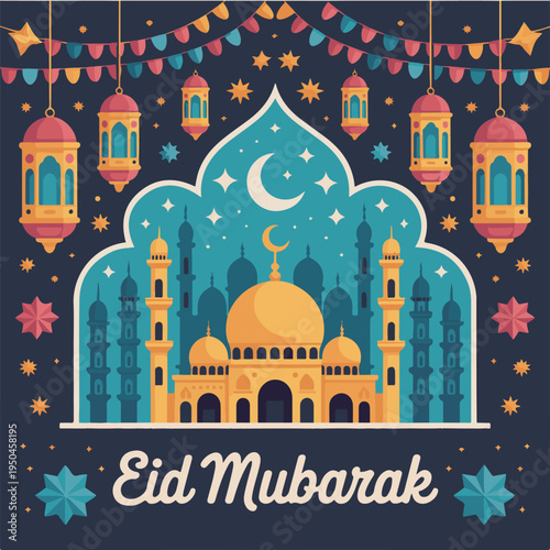 Korean family happily smiling together wearing traditional hanbok within a floral wreath