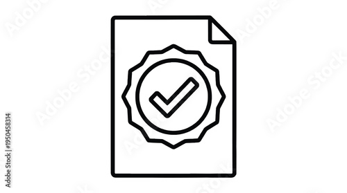 Document with a verified seal of authenticity and integrity