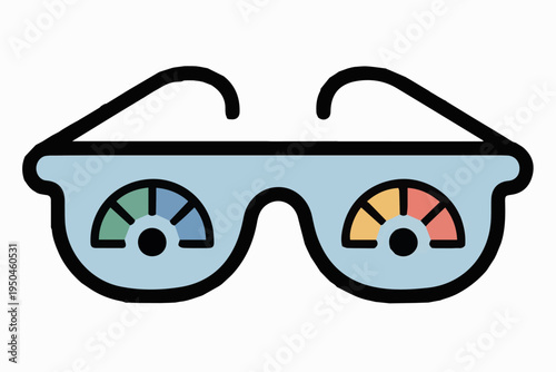 smart glasses showing stress level to user
