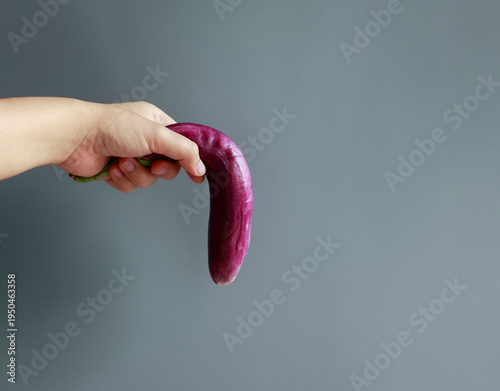 Wilted aubergine, symbolic of Erectile Dysfunction.
