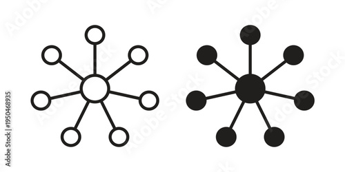 Dependency icon. Simple linear element illustration. Thin stroke sign can be used for web, mobile and UI.