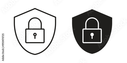 Encryption icon. Simple linear element illustration. Thin stroke sign can be used for web, mobile and UI.