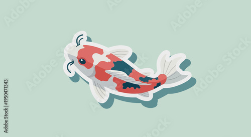 Koi Fish Sticker