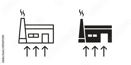 Geothermal Energy icon. Simple linear element illustration. Thin stroke sign can be used for web, mobile and UI.