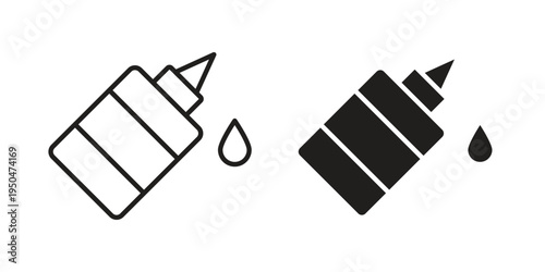 Glue icon. Simple linear element illustration. Thin stroke sign can be used for web, mobile and UI.