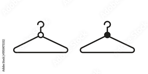 Hanger icon. Simple linear element illustration. Thin stroke sign can be used for web, mobile and UI.
