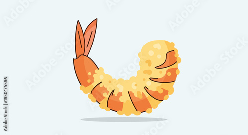 Crispy Fried Shrimp Tempura, Japanese Cuisine, Seafood Appetizer