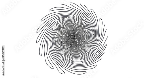 Abstract Swirling Vortex Pattern