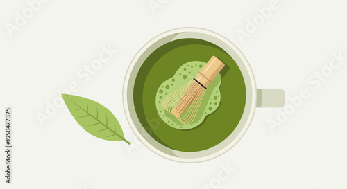 Matcha tea preparation