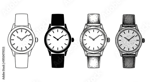 Collection of diverse wristwatches, showcasing various styles and designs for personal timekeeping and fashion accessories
