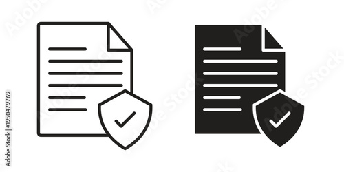 License icon. Simple linear element illustration. Thin stroke sign can be used for web, mobile and UI.