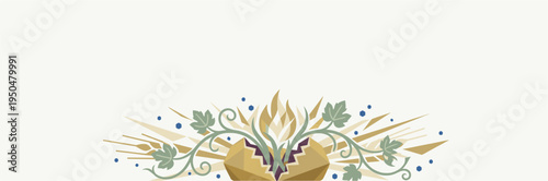Holy Spirit Flame and Broken Egg Spring Banner