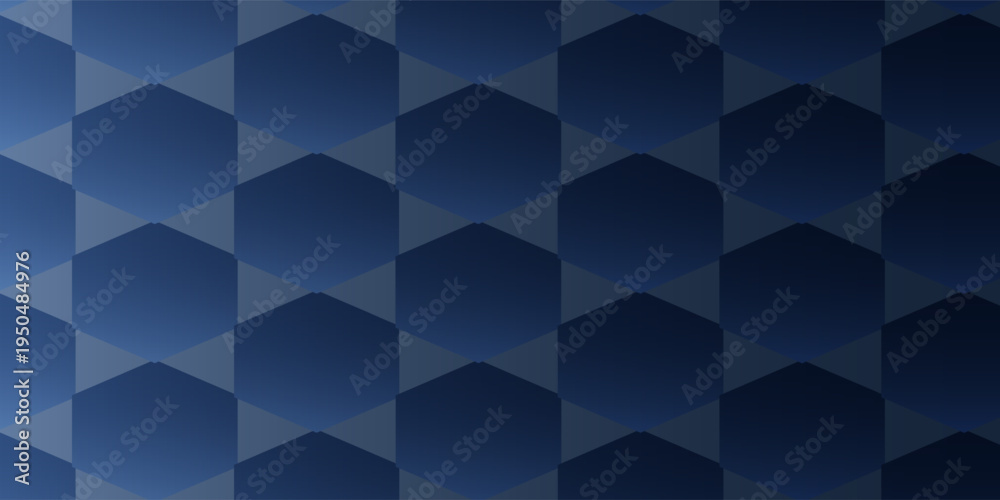 Obraz premium Dark gray hexagons geometric background, minimal honeycomb pattern wallpaper, 3d render illustration elegant gradient modern desaign