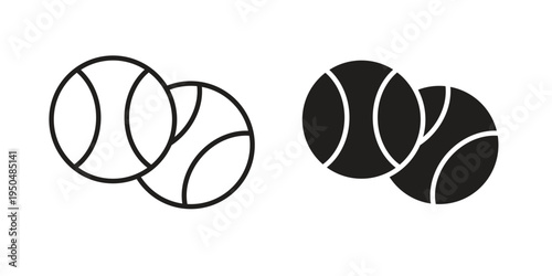 Petanque icon. Simple linear element illustration. Thin stroke sign can be used for web, mobile and UI.