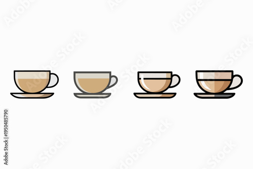 ceramic coffee mug on minimalist coaster