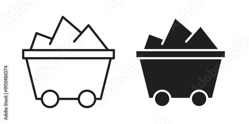 Raw material icon. Simple linear element illustration. Thin stroke sign can be used for web, mobile and UI.