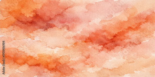 Abstract red and pink watercolor background with a grunge paint texture on vintage paper material featuring a macro detail of the rose colored surface design and artistic pattern with copy space