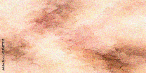 An abstract watercolor design on aged parchment creates a vintage grunge paper texture with stained beige tones and an ancient, worn aesthetic for a retro artistic backdrop