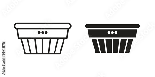 Smoke detector icon. Simple linear element illustration. Thin stroke sign can be used for web, mobile and UI.