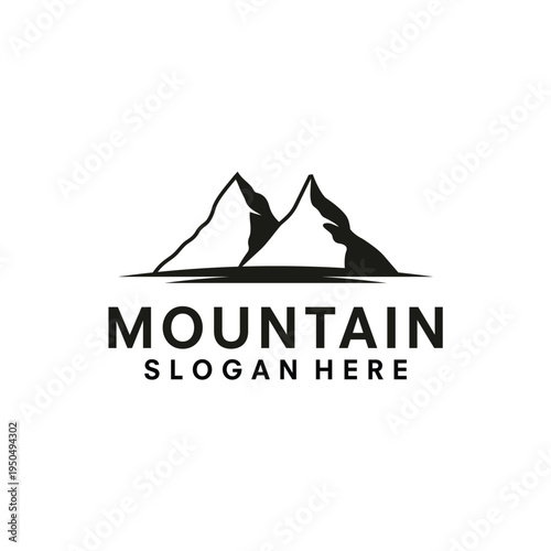 Mountain logo design template illustration vector
