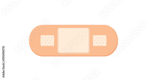 Adhesive bandage illustration on a white background healthcare treatment concept